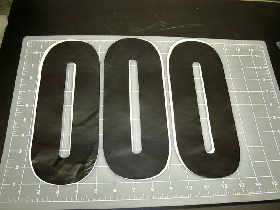 NUMBER 0 贴纸 10 英寸黑色乙烯基 3 数量比赛评分免运费 — 第 1/1 张图片