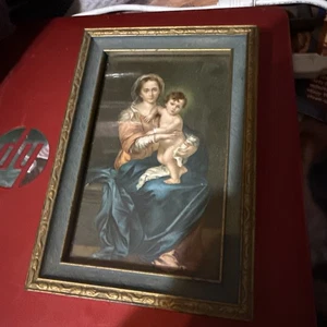 Madonna And Child Vintage Framed 5x7 Potrait Old!! - Picture 1 of 3