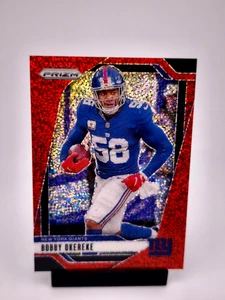 Bobby Okereke SSP RED SPARKLE PRIZM 2024 Panini Prizm NFL New York Giants  - Picture 1 of 2
