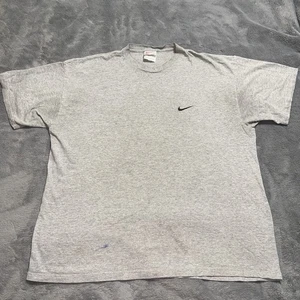 T-shirt vintage Nike étiquette blanche XL blanc brodé Swoosh fabriqué aux USA - Photo 1/10