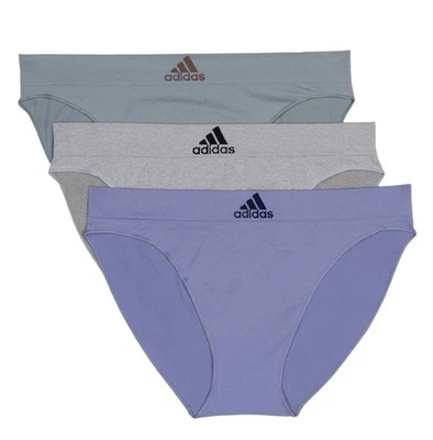 Paquete de 3 ropa interior de bikini sin costuras Adidas para mujer talla M Foto 1 de 4