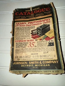 Vintage 1936 Johnson Smith Co. Catalog #145 Novelties Fireworks Magic Trick + - Imagen 1 de 18
