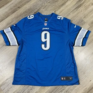 Nike On Field Detroit Lions Matthew Stafford #9 Legend NFL Jersey Size XXL Blue - Picture 1 of 19