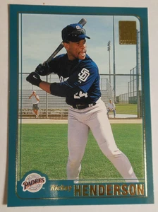 2001 Topps Traded & Rookies - Rickey Henderson #T77 - Picture 1 of 2