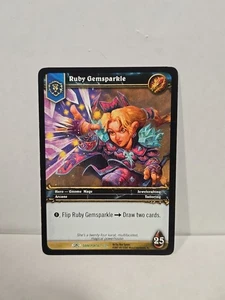 World of Warcraft WoW TCG Alliance Hero Ruby Gemsparkle 2007 Dark Portal - Picture 1 of 2
