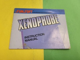 Xenophobe Nintendo NES Instruction Manual Booklet ONLY