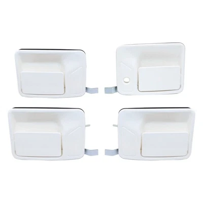 Manija de puerta exterior delantera y trasera 4 piezas apta para Ford Super Duty F250 F350 1999-2016 Foto 1 de 4