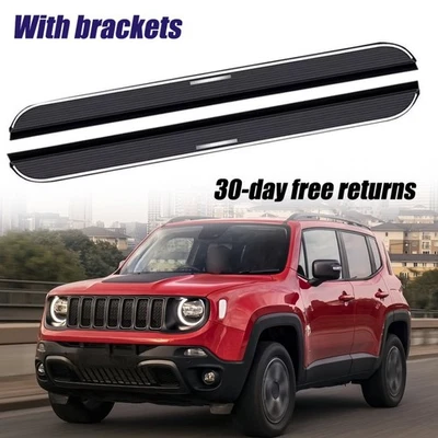 2Pcs Running Boards Nerf Bars Side Steps Fits for Jeep Renegade 2015-2026 Foto 1 de 4