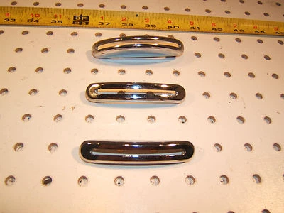 Jaguar XJ6 Series ONE tablero palancas de calefacción/ventilación cromo METAL OEM 1 juego de 3 cubiertas Foto 1 de 4