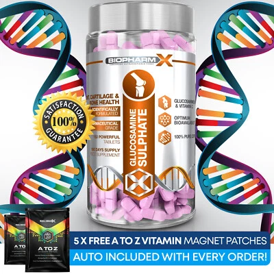 Glucosamine Sulphate 2KCL 1500mg + Vitamin C 180 Tablets Joint Health & Support