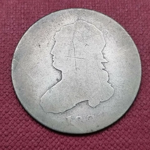 1821 Capped Bust Quarter 25c Circulated #43249 Cover