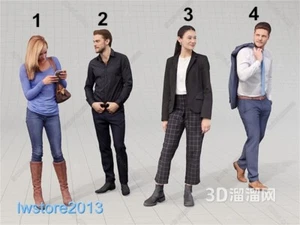 1/64 1/87 1/43 1/18 1/24 Girl Man Scene Miniatures Figures Model For Cars Toys - Picture 1 of 1