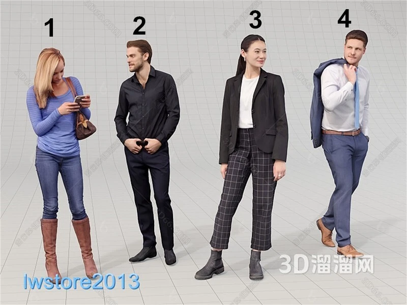 1/64 1/87 1/43 1/18 1/24 Girl Man Scene Miniatures Figures Model For Cars Toys - Image 1 of 1