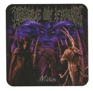 CRADLE OF FILTH Vintage 2000 PROMO Vinyl STICKER DECAL 5x5 of Midian CD MINT USA - Picture 1 of 1