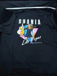 WMN/XXL, Shania Twain, residencia en Las Vegas, 2019-2021, camiseta negra, nueva sin etiquetas - Imagen 1 de 6