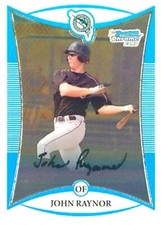 2008 Bowman Chrome Prospects #BCP24 John Raynor RC Florida Marlins