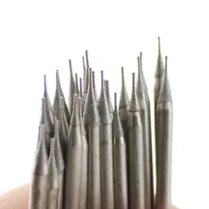 30 pz punte da trapano diamantato 0,5 mm piccole bave testa di rettifica strumenti gioielli per pietra - Foto 1 di 16