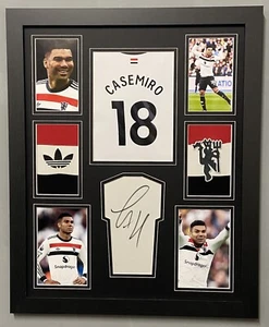 Hand Signed Casemiro Mini Shirt Display Manchester United + Coa - Picture 1 of 1
