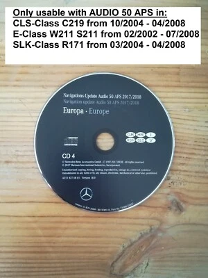 Mercedes Navigation CD AUDIO 50 APS NTG1 ITALIA CROATIA GREECE SLO 2017/2018 - Bild 1 von 2