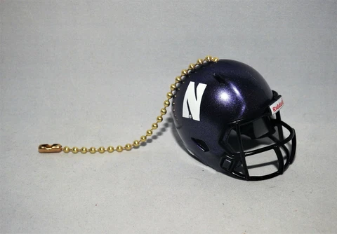 NORTHWESTERN UNIVERSITY WILDCATS Ceiling Fan HELMET PULL CHAIN New Football Cover