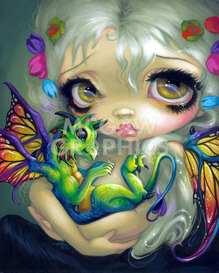 Darling Dragonling IV por Jasmine Becket-Griffith impresión artística póster gótico fantasía Foto 1 de 1