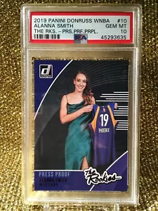Alanna Smith 2019 Donruss WNBA Press Proof Purple /99 Minnesota Lynx PSA 10 RC - Picture 1 of 3