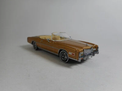 Brekina 1:87 1976 Cadillac Eldorado Convertible Goldmetallic Modello Finitto - Immagine 1 di 4