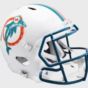 Miami Dolphins Full Size 1980 to 1996 Speed Replica Throwback Helmet - NFL. - Picture 1 of 1