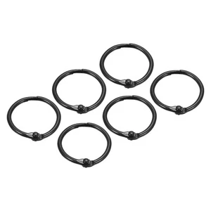 Loose Leaf Binder Rings (30mm/1.2 Inch) 24Pcs Steel Key Ring Binder Clips - Picture 1 of 5