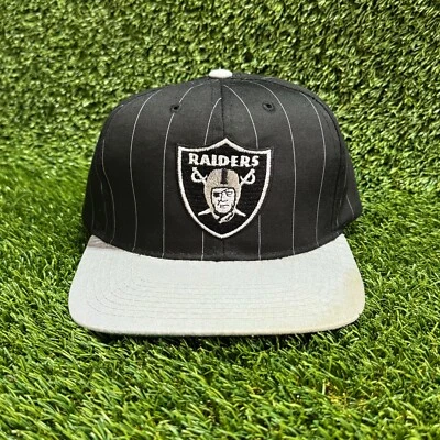 Gorra deportiva Oakland Raiders Starter vintage a rayas con cierre a presión Vegas Angeles Foto 1 de 4