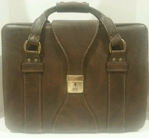 VINTAGE LARGE CAMERA CASE-LEATHER, VALISE TYPE, 16" x 12" x 6" DIAMOND EL-5-NICE - Picture 1 of 10