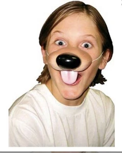 PUPPY DOG NOSE Puppy Latex Rubber  Animal Costume Mask Rubies - Picture 1 of 1