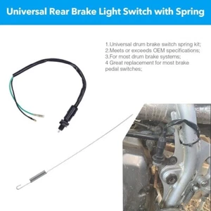 Rear Brake STOP Light Switch with Spring for ATV YAMAHA HONDA Moped Scooter SW02 - Picture 1 of 6