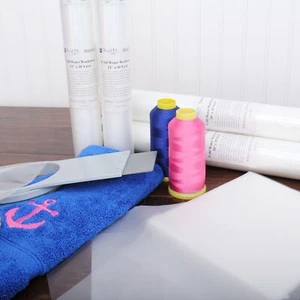 COLD WATER WASHAWAY EMBROIDERY STABILIZER BACKING TOPPING - ROLLS & PRECUTS - Picture 1 of 13