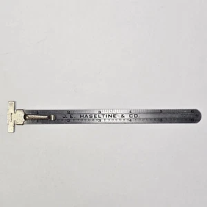 VTG Executive Stainless Pocket Slide Ruler Advertising Promo Milford Saw Blades - Picture 1 of 4