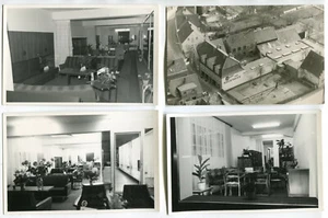 Foto AK Konvolut Steinfurt-Borghorst,Möbel Kockmann,u.a.Luftaufnahme um 1960 - Picture 1 of 5