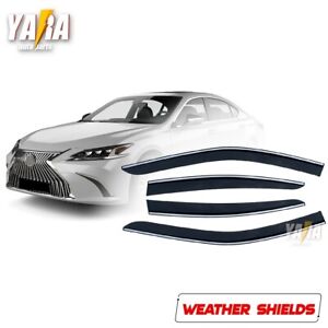 Luxury Weathershields Weather shields suitable for Lexus ES300h 2020+ tinted