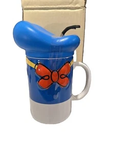 Tazza Paperino Crociera Parchi Disney con Coperchio in Silicone contiene 16 once nuova caffè - Foto 1 di 2