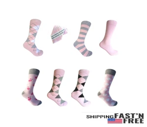 Calcetines de vestir rosa claro para hombre - Imagen 1 de 9
