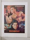 Red Heat 1988 * PAKISTAN MINI WINDOW POSTER * Arnold Schwarzenegger*