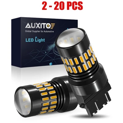 Amarillo/Ámbar 3157 LED Señal Giratoria Intermitente DRL Bombilla de Estacionamiento Luz 2-20X 4157 4057 Foto 1 de 4