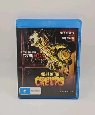 Night of the Creeps (Blu-ray, 1986) Tom Atkins - Region B + Free Postage - image 1 of 4