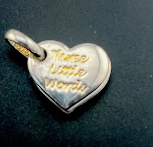 P5.15  Links Of London Three Little Words Silver Charm. - Picture 1 of 5
