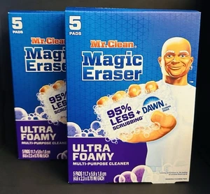 Spugna gomma magica Mr. Clean Ultra Foamy Plus Dawn 2 scatole/10 spugne totali - Foto 1 di 5