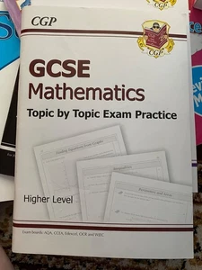 CGP GCSE AQA Mathematics Higher Level Topic by Topic exam practice - new - Picture 1 of 4