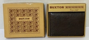 Vintage BUXTON Leder Brieftasche Stil #20655 zweifach faltbar mit Kartenetui - NEU - Bild 1 von 10