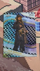 2025 Topps Chrome Disney Jack Sparrow #3 Black & White Shimmer Refractor /101 - Bild 1 von 2