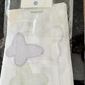 Pottery Barn Vorhang Panel Punkte Schmetterling Lavendel Gelb Transparent 84" Stange Tasche - Bild 1 von 7