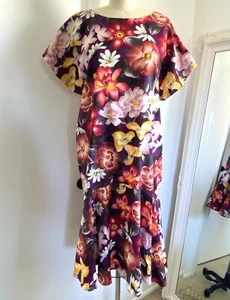 Hawaii Kleid Muumuu Hilo Hattie Tropical Gr. XL - Vintage 70er 80er Hawaii - Bild 1 von 4