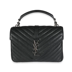 Bolso universitario mediano Saint Laurent negro matelasse Chevron piel de cordero - Imagen 1 de 8